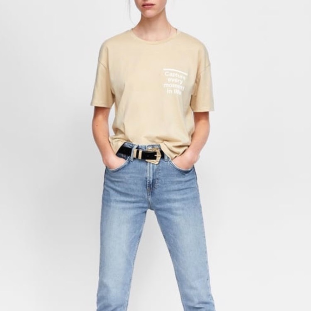 Zara Graphic Tee- New With Tag